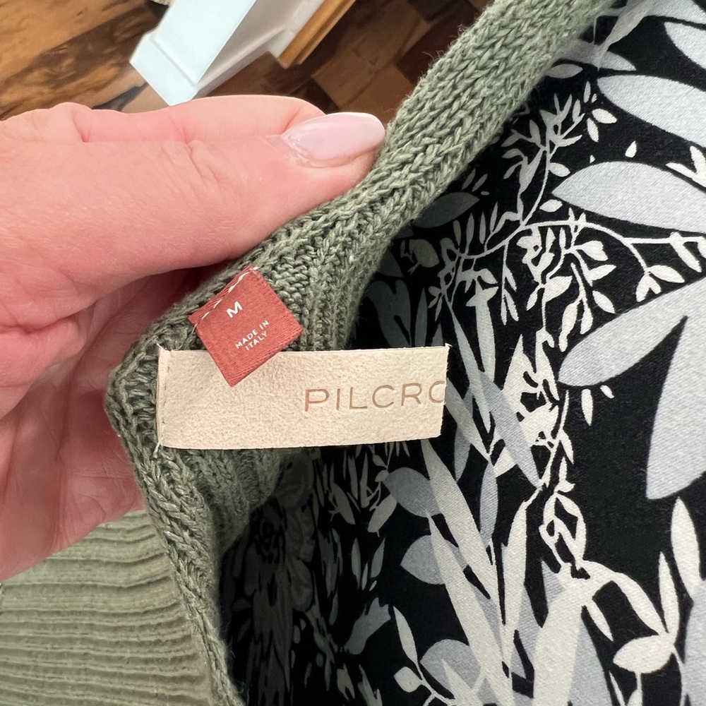 Pilcro Olive Ribbed Tank Top - Picture 4 of 4